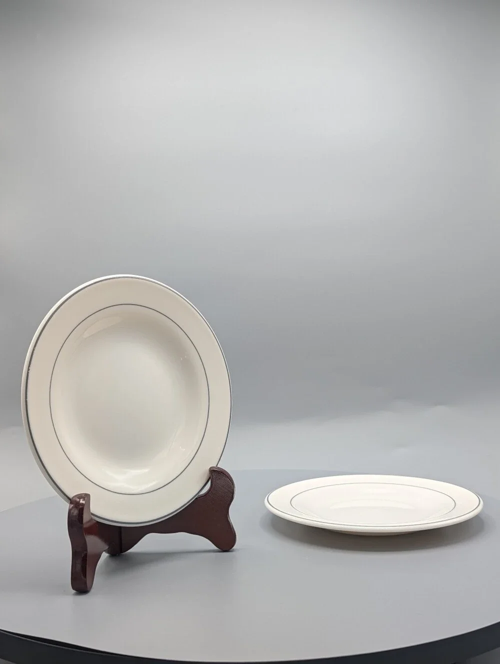 Set of 2 Vintage 70s Arcopal France Gastronomie Geneva Bread Plates